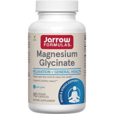 Jarrow Formulas Magnesium Glycinate - Glicynian magnezu suplement diety 90 kaps.