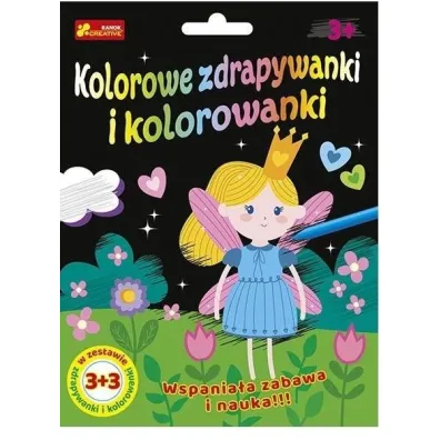 Kolorowe zdrapywanki i kolorowanki Kr�lewna i przyjaciele