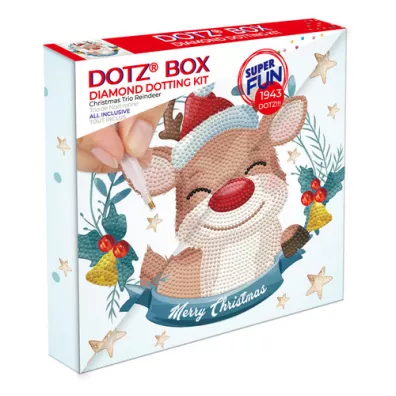 Diamond Dotz Box - Christmas Trio Reindeer
