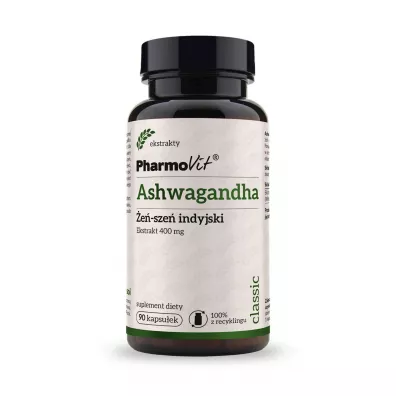 Pharmovit Ashwagandha ekstrakt Suplement diety 90 kaps.