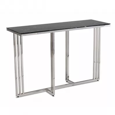 HowHomely Konsola Amagat Silver Black 120 cm