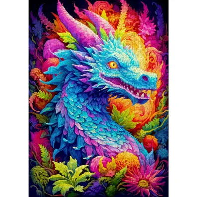 Puzzle 1000 Niebia�ski smok Enjoy