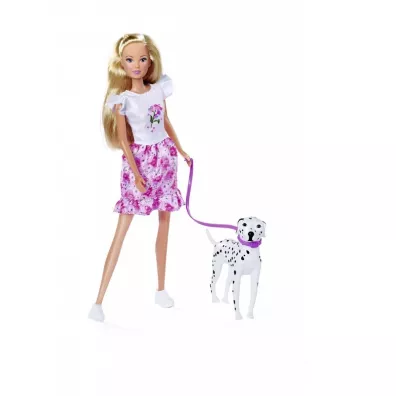 LALKA 29CM STEFFI AKC NA SPACERZE Z PSEM WB Simba