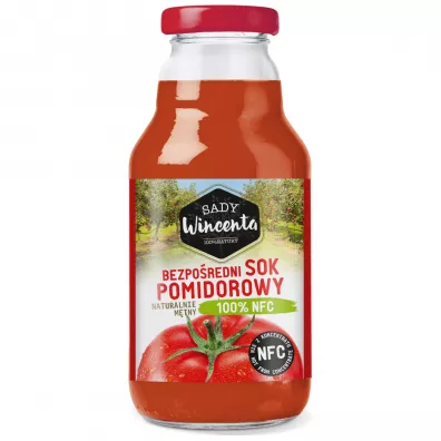 Sady Wincenta Sok 100% pomidorowy naturalnie mtny toczony NFC 330 ml