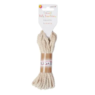 Sznurek bawe�niany bia�y 5mmx5m