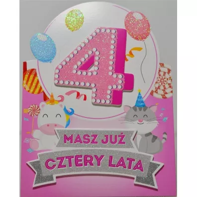 Yeku Karnet Urodziny 4