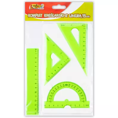 Penmate Kolori Komplet kre�larski z linijk� 4 el. 15cm