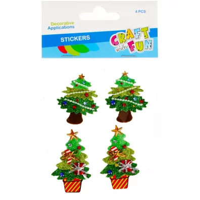Craft with Fun Ozdoba Bo�e Narodzenie Eva Choinka 4 szt.