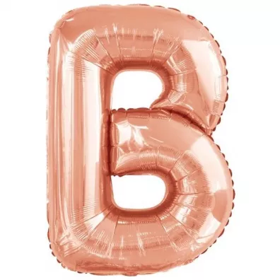 Amscan Balon foliowy litera B r�owe z�oto 59x86cm