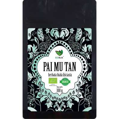 Ecoblik Herbata biała liściasta Pai Mu Tan 100 g Bio