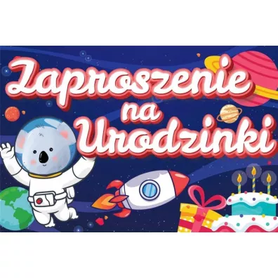 Yeku Zaproszenie Urodziny 10 szt.