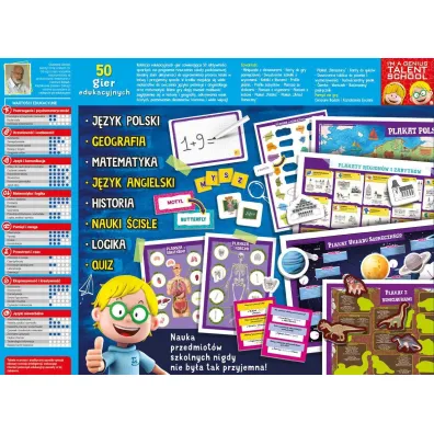I`M A Genius Talent School 50 gier edukacyjnych Lisciani