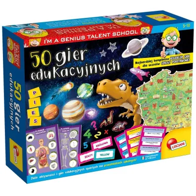 I`M A Genius Talent School 50 gier edukacyjnych Lisciani