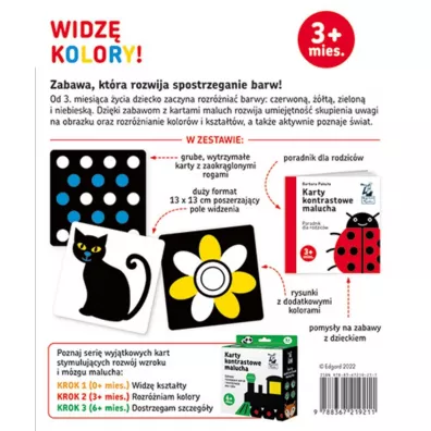 Widz kolory! Karty kontrastowe malucha 3 mies.+