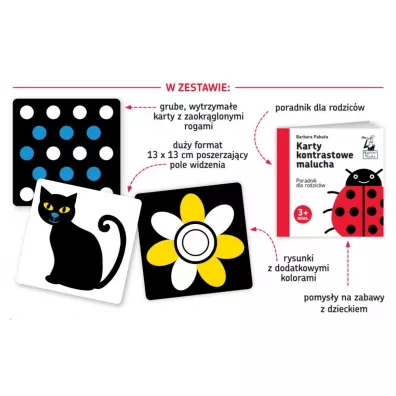 Widz kolory! Karty kontrastowe malucha 3 mies.+