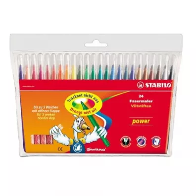 Stabilo Flamastry Power w etui 24 szt.