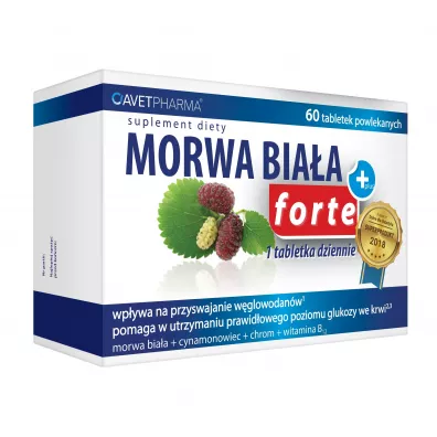 Avet Pharma Morwa Bia�a Plus Forte Suplement diety 60 kaps.