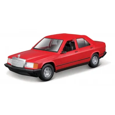 Bburago model mercedes-benz 190e red 1:24