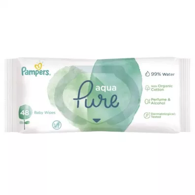 Pampers Aqua Pure Chusteczki nawil�aj�ce dla dzieci 9 x 48 szt.