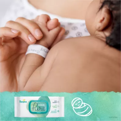 Pampers Aqua Pure Chusteczki nawil�aj�ce dla dzieci 9 x 48 szt.