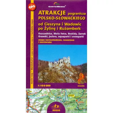 Atrakcje pogranicza polsko-s�ow. mapa 1:100 000