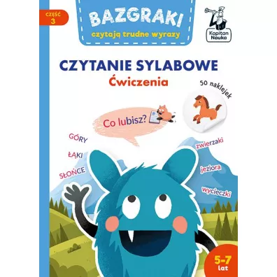 Bazgraki czytaj� trudne wyrazy. Czytanie sylabowe. �wiczenia. Kapitan Nauka