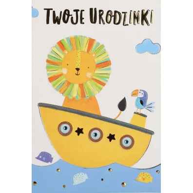 Karnet okazjonalny B6 z kopert� Urodziny Dziecko PAN DRAGON HM200-3273