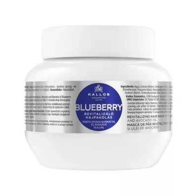 Kallos Blueberry Revitalizing Hair Mask With Blueberry Extract And Avocado Oil rewitalizujca maska do wosw z extraktem jagd i olejem avokado 275 ml