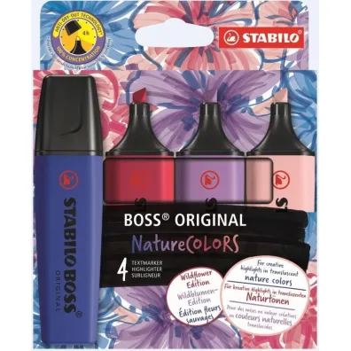 Zakre�lacz 4kolory Stabilo Boss Nature Colors etui STABILO 70/4-103-5