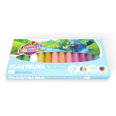 Sweet colours Plastelina pastelowa 12 szt.