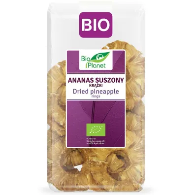 Bio Planet Ananas suszony kr��ki 300 g Bio