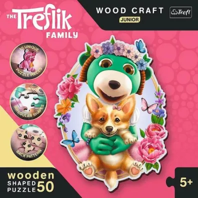 Puzzle drewniane 50 el. Weso�e iki Trefl