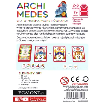 Archimedes Gry do plecaka Egmont
