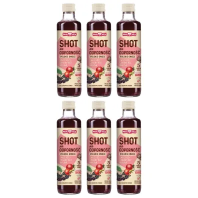 Polska R�a Shot na odporno�� polskie owoce zestaw 6 x 250 ml