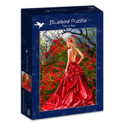 Puzzle 1500 el. Piękność w czerwonej sukni Bluebird Puzzle