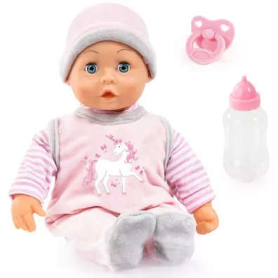 Lalka First Words Baby r�owa z akcesoriami Bayer