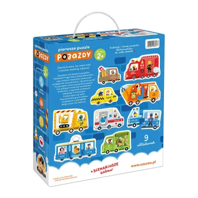 CzuCzu Pierwsze puzzle Pojazdy 2+ Bright Junior Media