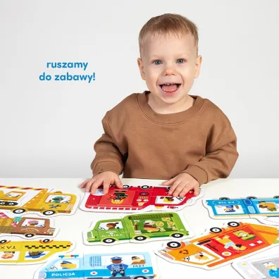 CzuCzu Pierwsze puzzle Pojazdy 2+ Bright Junior Media