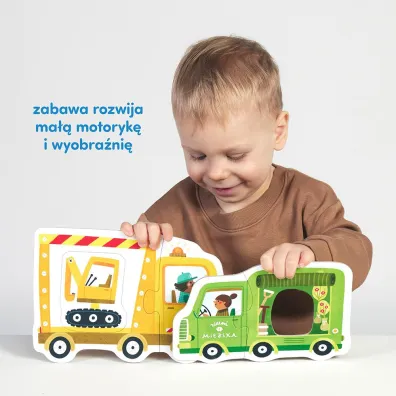 CzuCzu Pierwsze puzzle Pojazdy 2+ Bright Junior Media