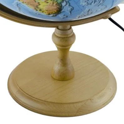 Zachem Globus fizyczny 3D pod�wietalny drewniana stopka 32 cm