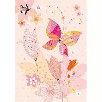 Turnowsky Karnet B6 + koperta Motyl r�owy