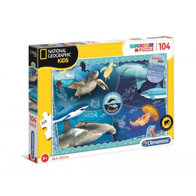 Puzzle 104 el. National Geographic Odkrywcy oceanu Clementoni