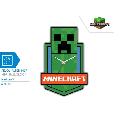 Zegar �cienny Minecraft XL MDF MIN3023