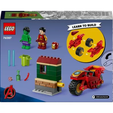 LEGO Super Heroes Marvel Iron Man z motocyklem i Hulk 76287