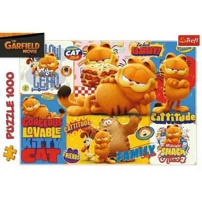 Puzzle 1000 el. Przygody Garfielda Trefl