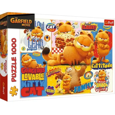 Puzzle 1000 el. Przygody Garfielda Trefl
