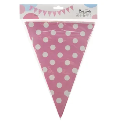 Girlanda kropki r�owa