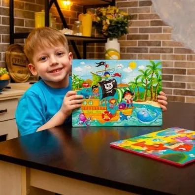 Puzzle piankowe 24 el. Zabawne obrazki. Piraci Roter Kafer