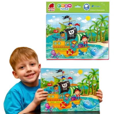Puzzle piankowe 24 el. Zabawne obrazki. Piraci Roter Kafer