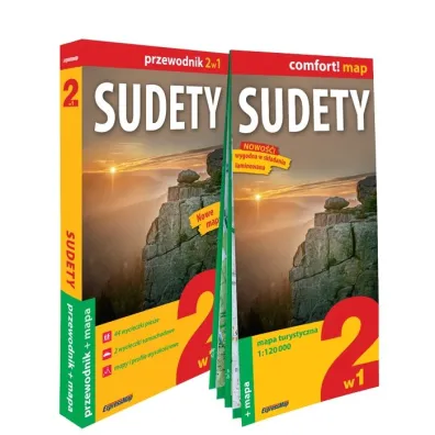 Sudety przewodnik i mapa 2w1 2024 - Waldemar Brygier